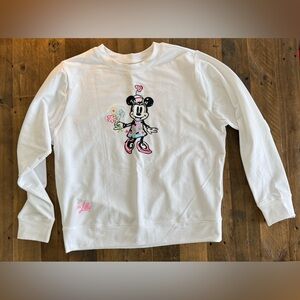 Lilly Pulitzer - Women’s Lilly Hearts Disney Ballad Sweatshirt - Size small